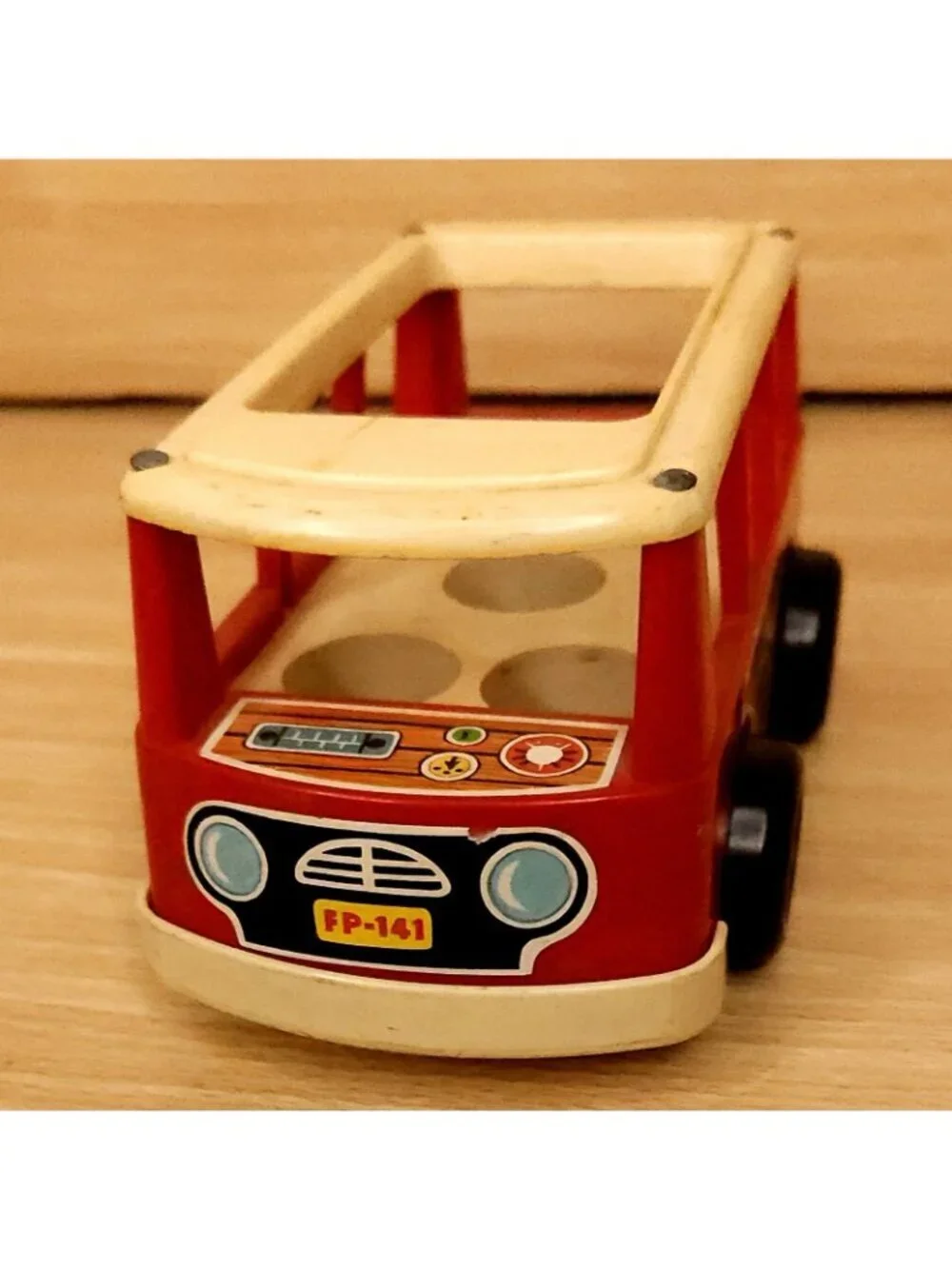 Fisher Price Vintage Mini Red School Bus